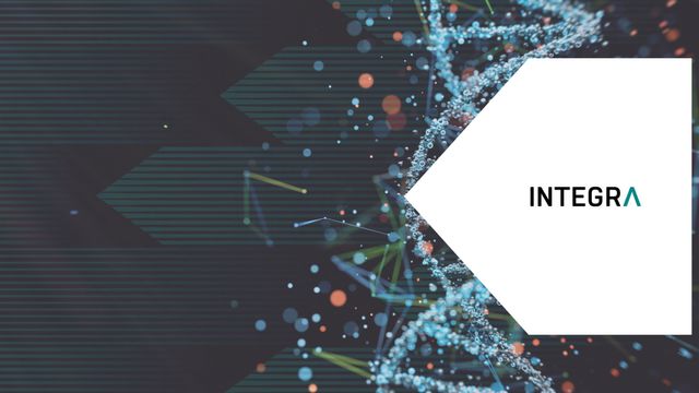 Digital DNA strand illustration representing next generation sequencing 
