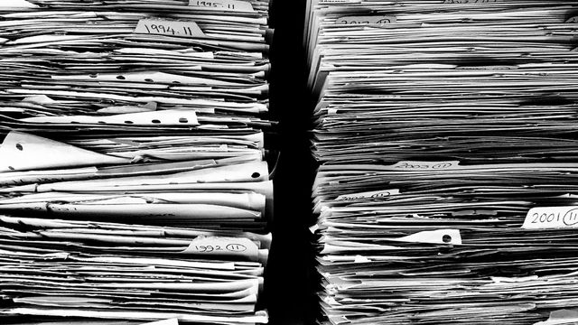 Paper file documents 