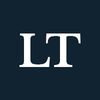 White letters "LT" on a navy background.