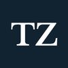 White letters "TZ" on a navy background.